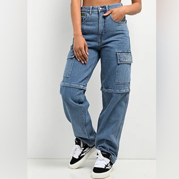 Empyre Cargo Wide Leg Jorts Size 2 EUC - Picture 1 of 11
